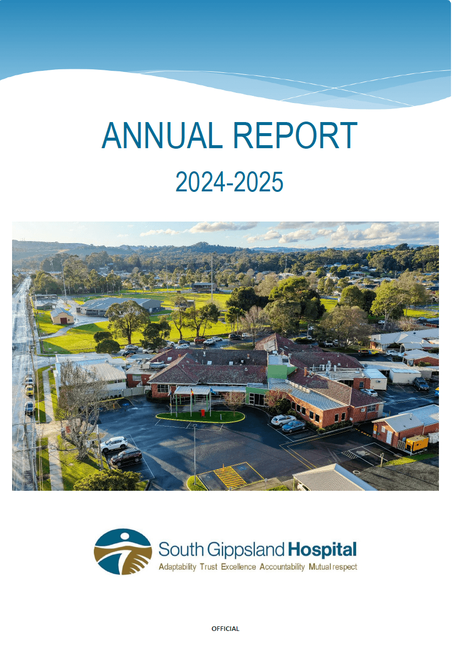 Cover of the 2024-25 SGH annual report